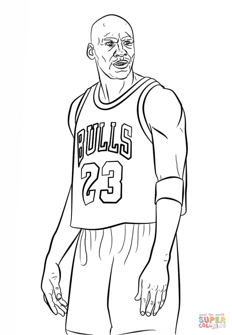 Michael Jordan  Super Coloring  Coloring pages to print, Michael