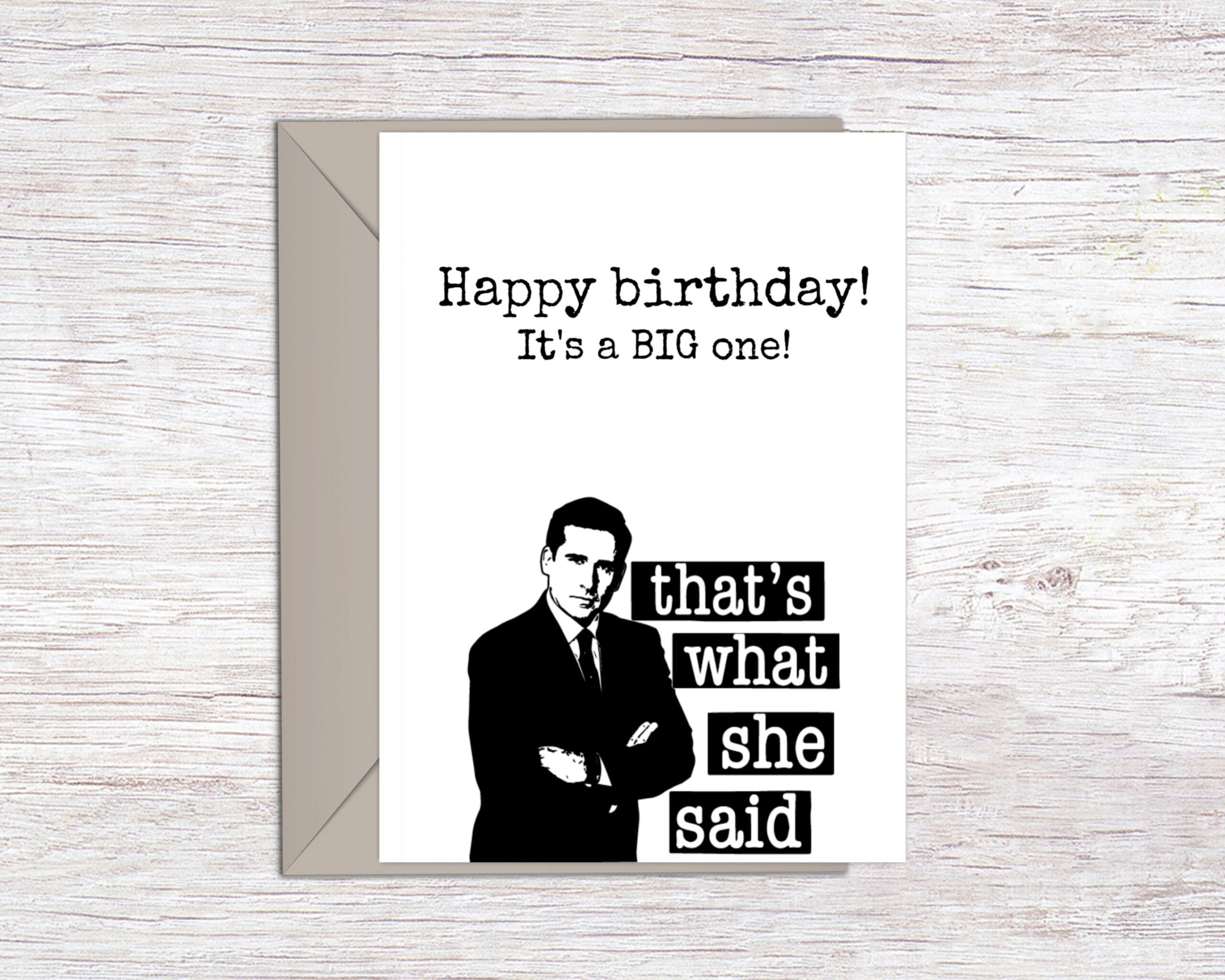 Michael Scott Printable Birthday Card the Office Dunder - Etsy