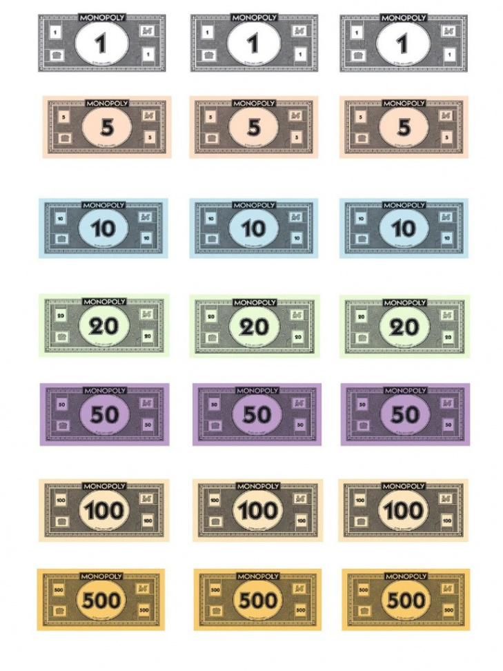 Monopoly Money Template  PDF