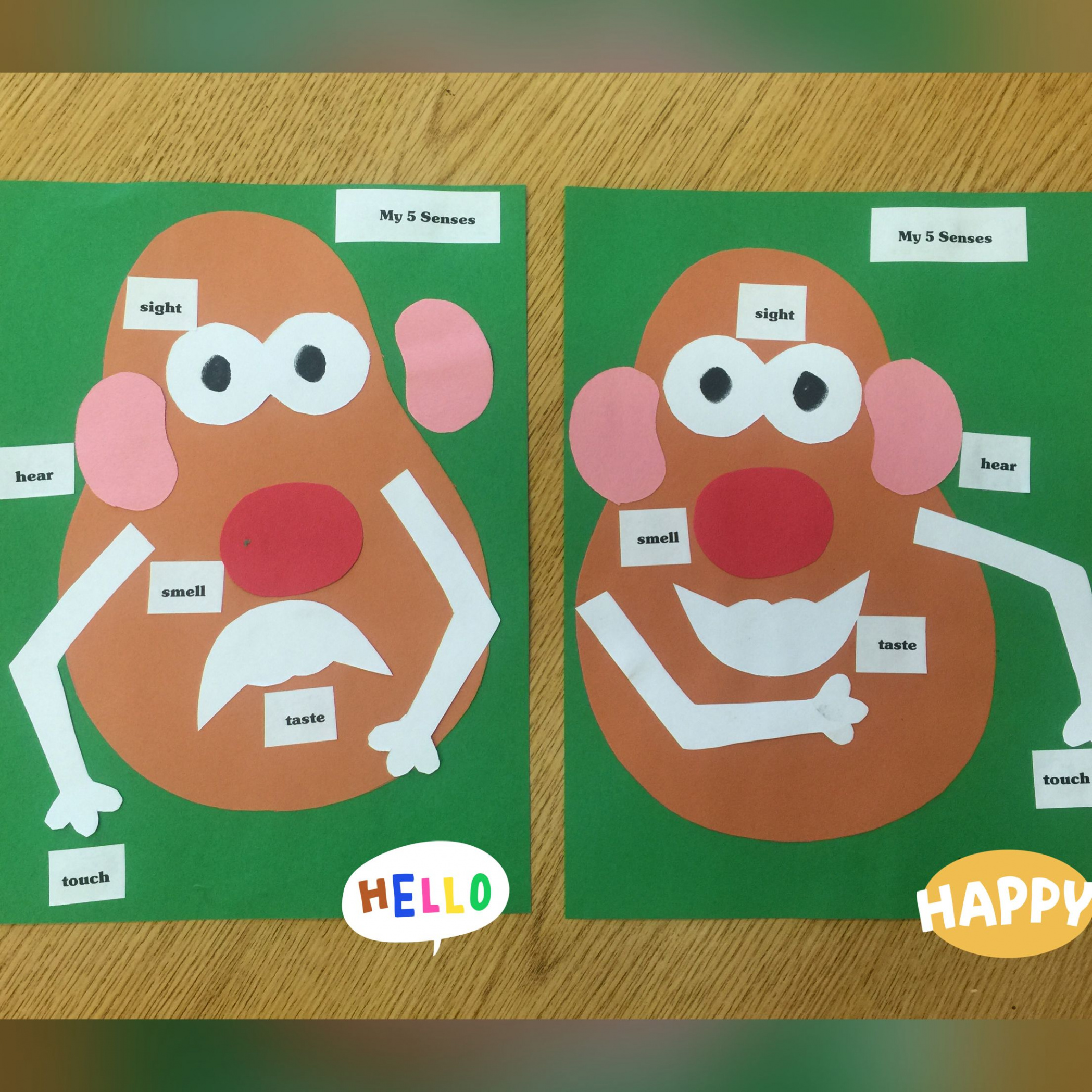 Mr. Potato Head  Senses activity