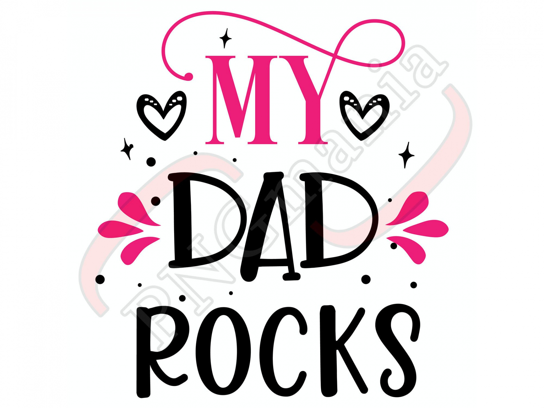 My Dad Rocks Dad Quote SVG PNG JPG Pdf Shirt Print - Etsy Israel