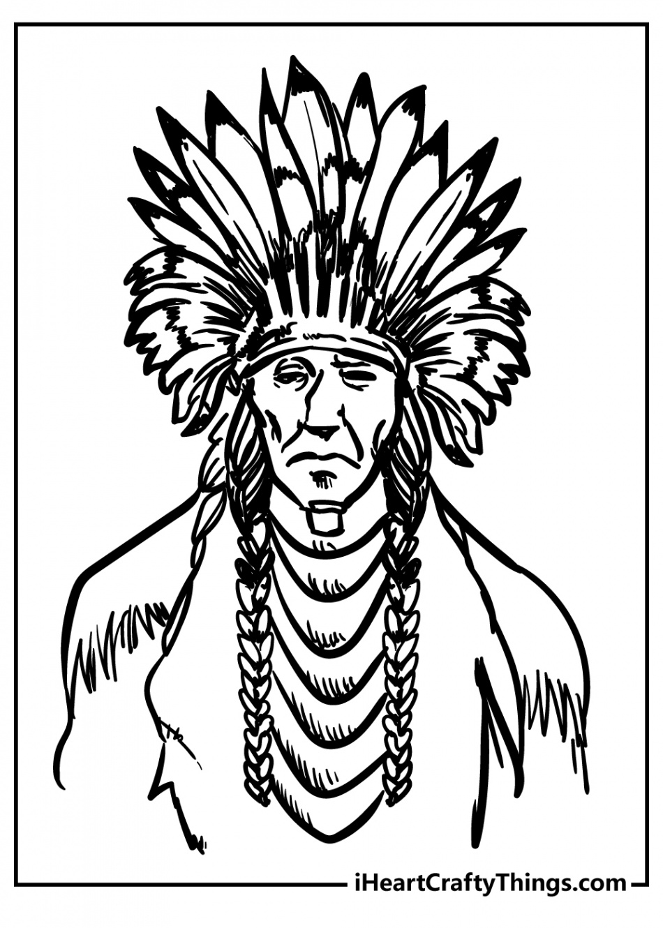 Native American Coloring Pages (% Free Printables)