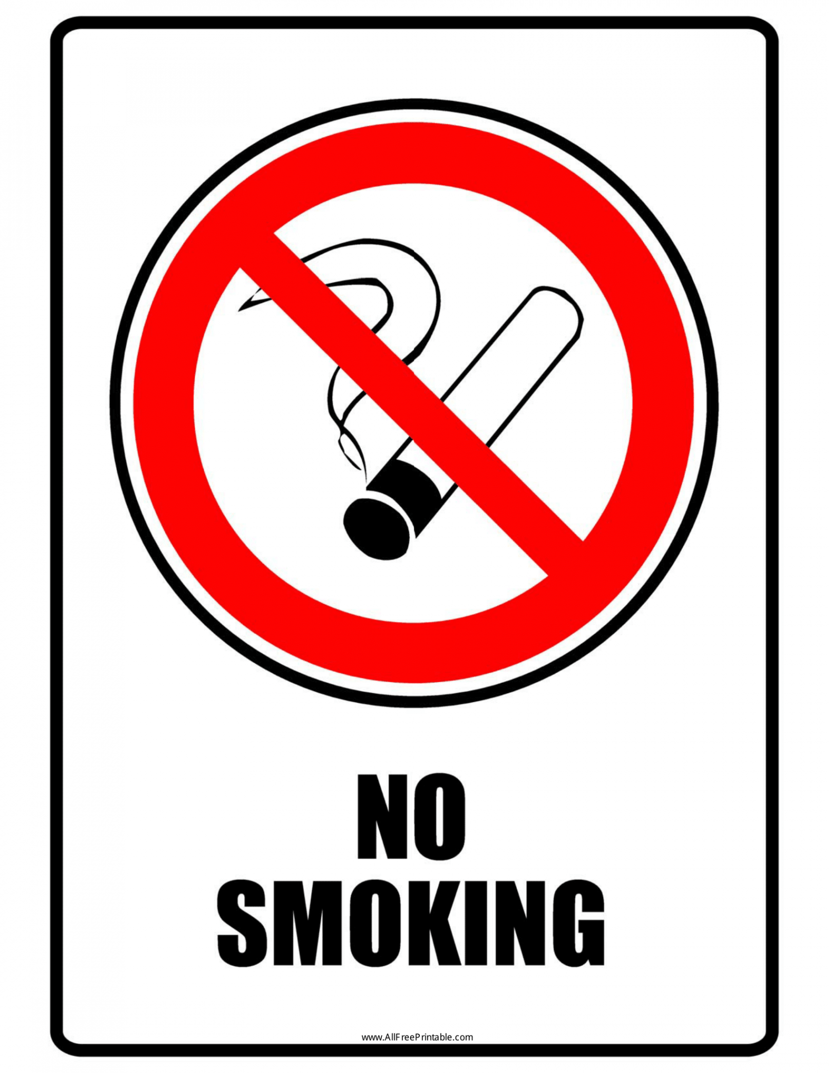 No Smoking Signs  Poster Template