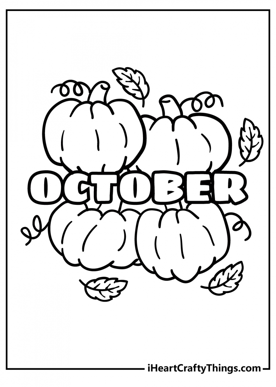 October Coloring Pages (% Free Printables)