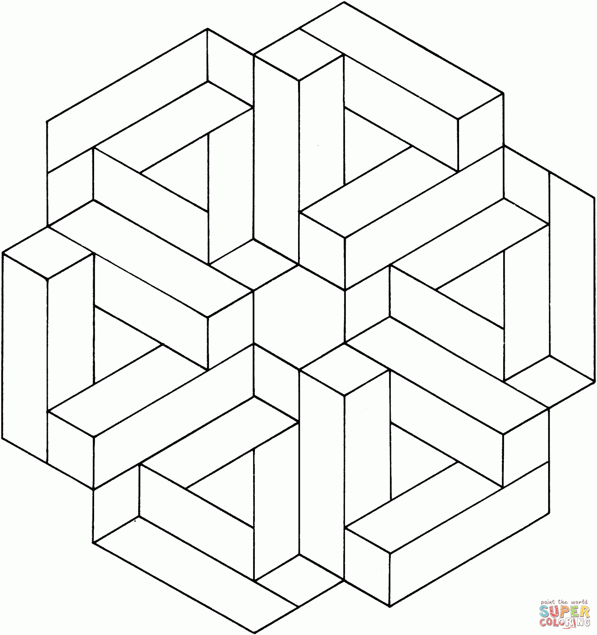 optical illusions coloring book - Google Search  Optical