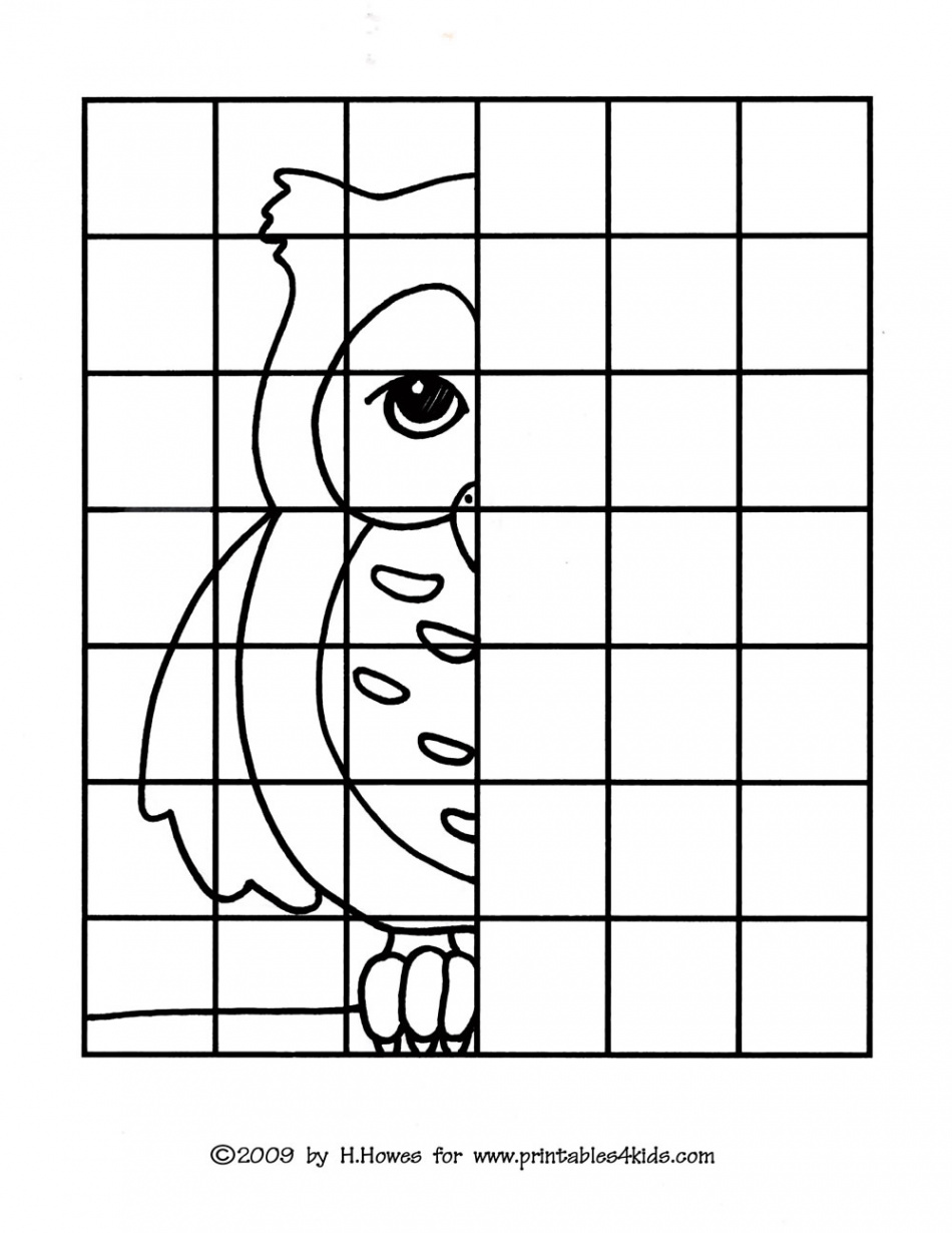 Owl Complete the Picture Drawing – Printables for Kids – free word