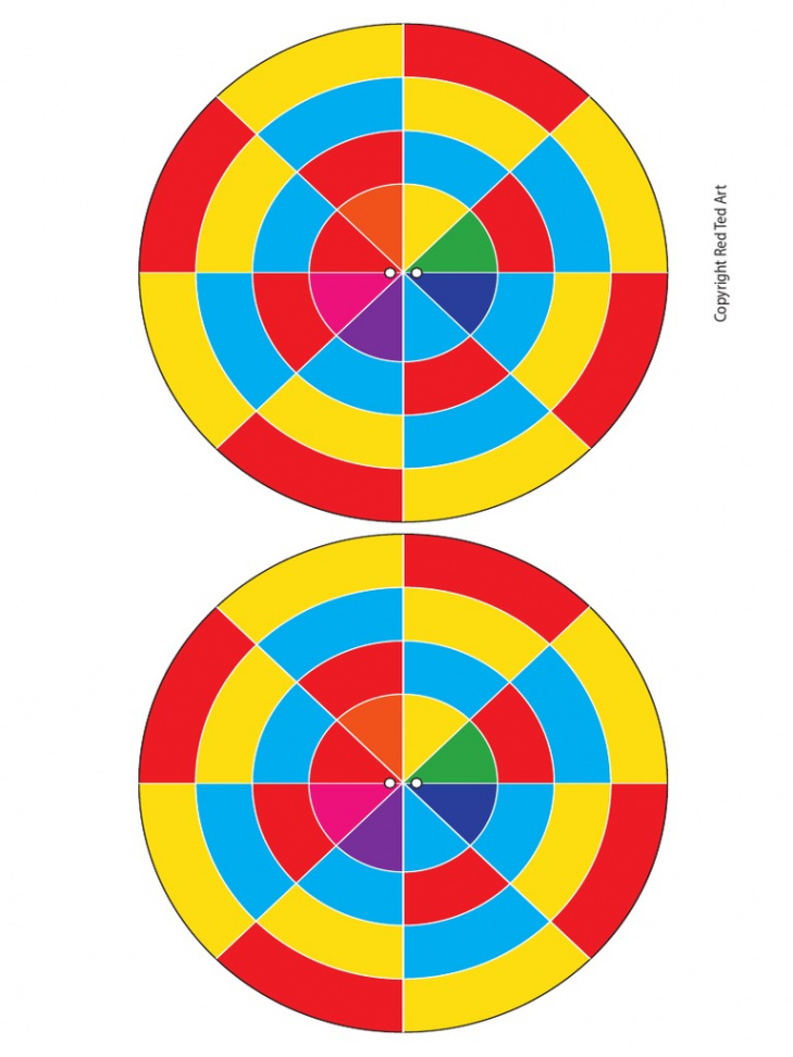 Paper Spinner DIY Colour Theory Templates  PDF