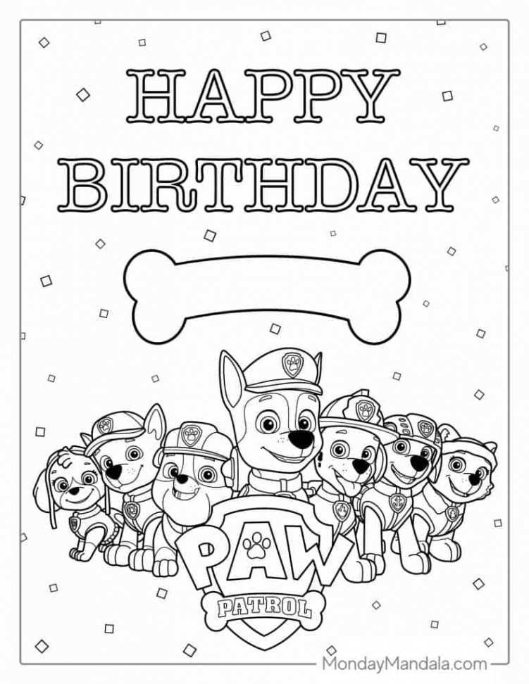 Paw Patrol Coloring Pages (Free PDF Printables)