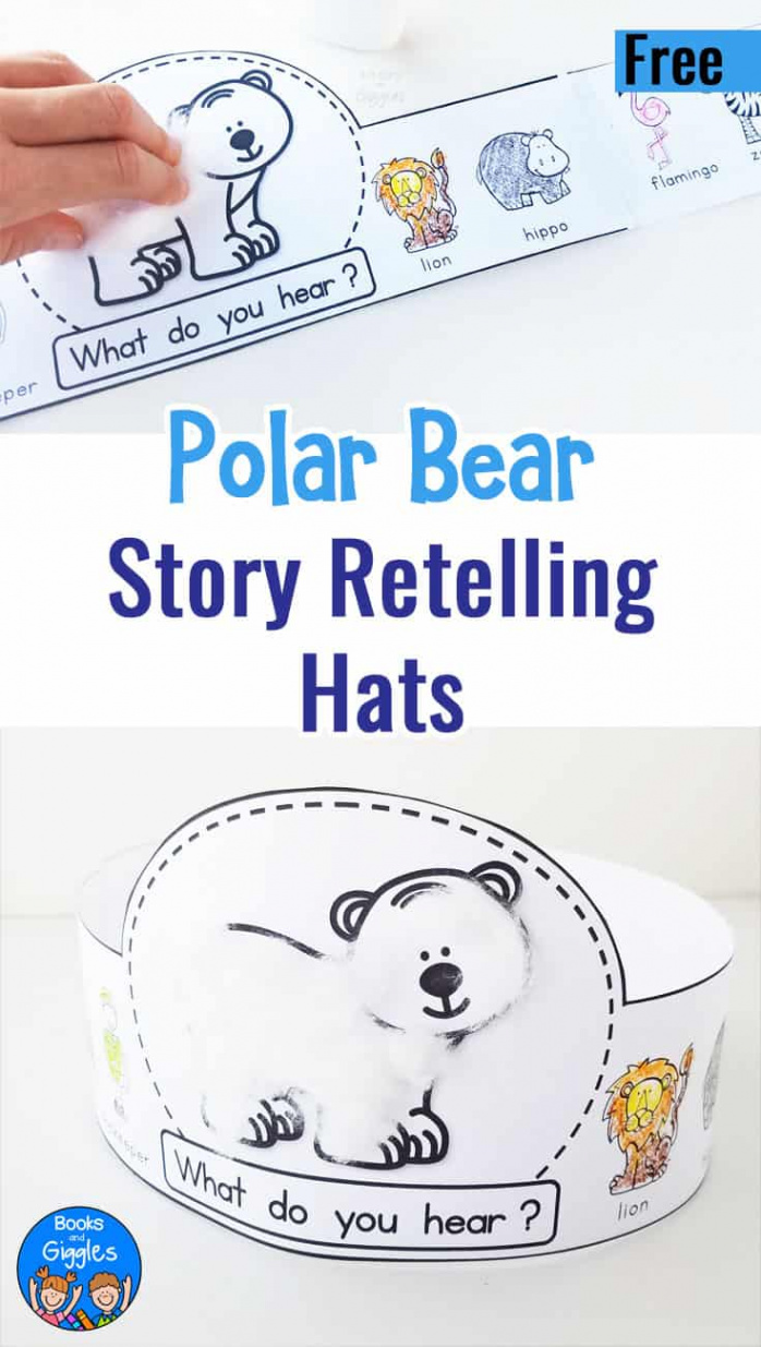 Polar Bear, Polar Bear Story Retelling Crowns Free Printable