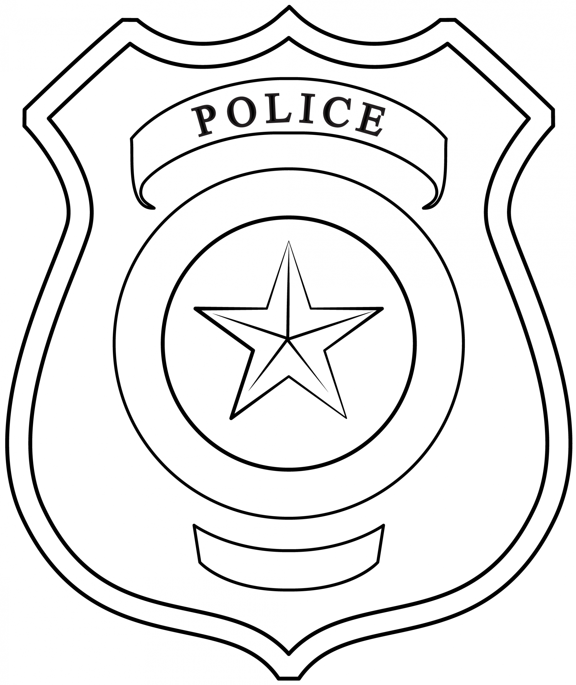 Police Badge Printable Template  Free Printable Papercraft