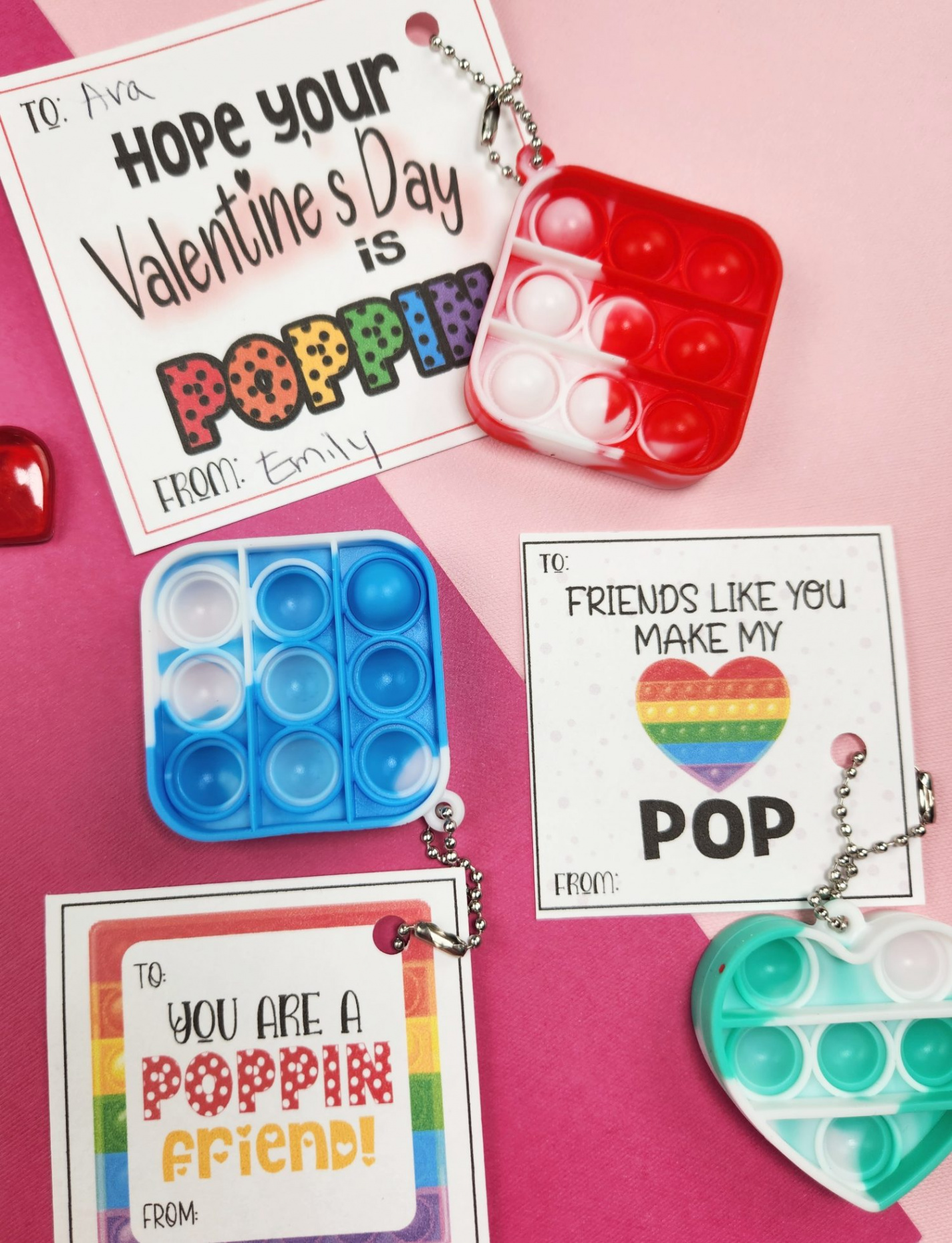 Pop It Valentines Printable ( FREE Versions!) - Leap of Faith