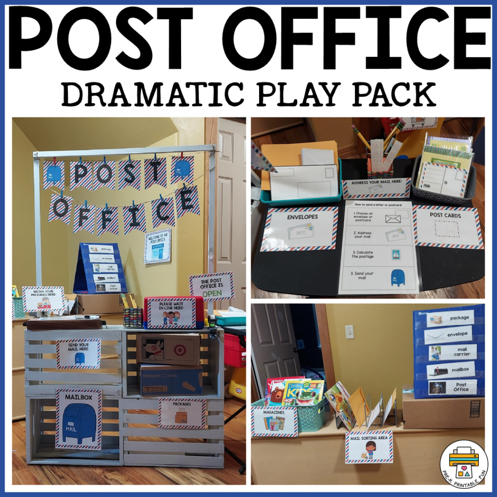 Post Office Dramatic Play Pack - Pre-K Printable Fun