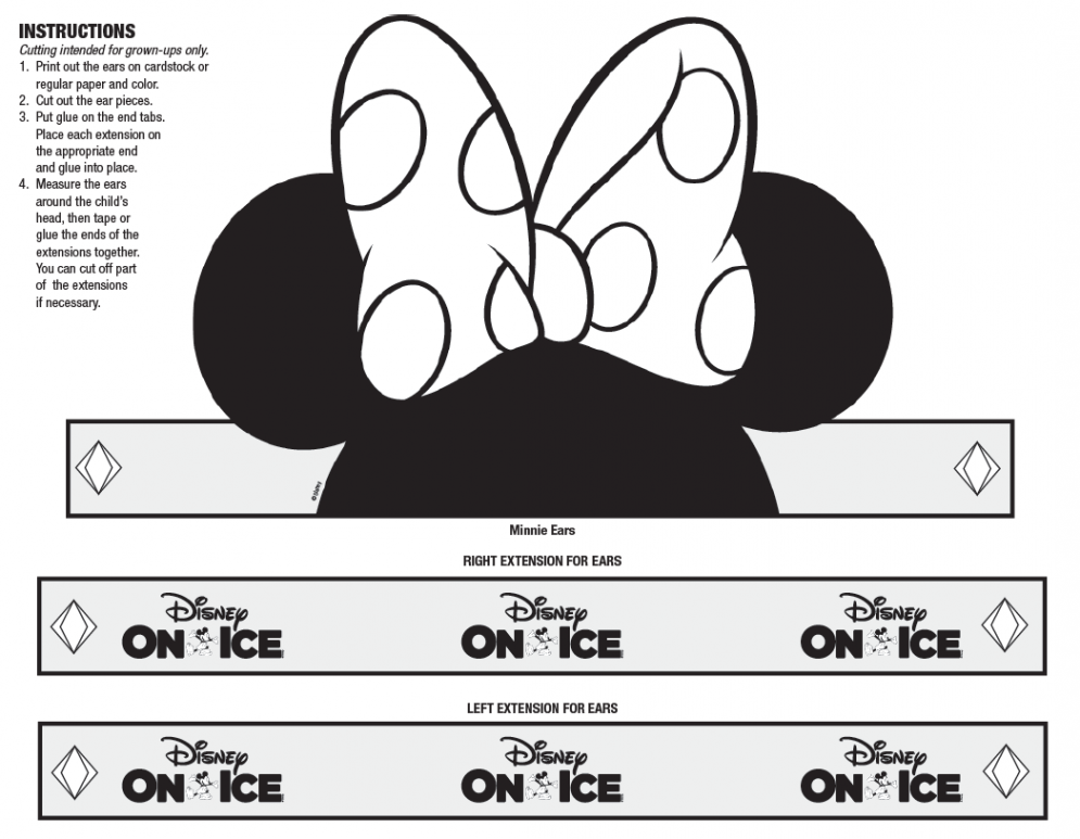 Printable Activity Sheets  Disney On Ice