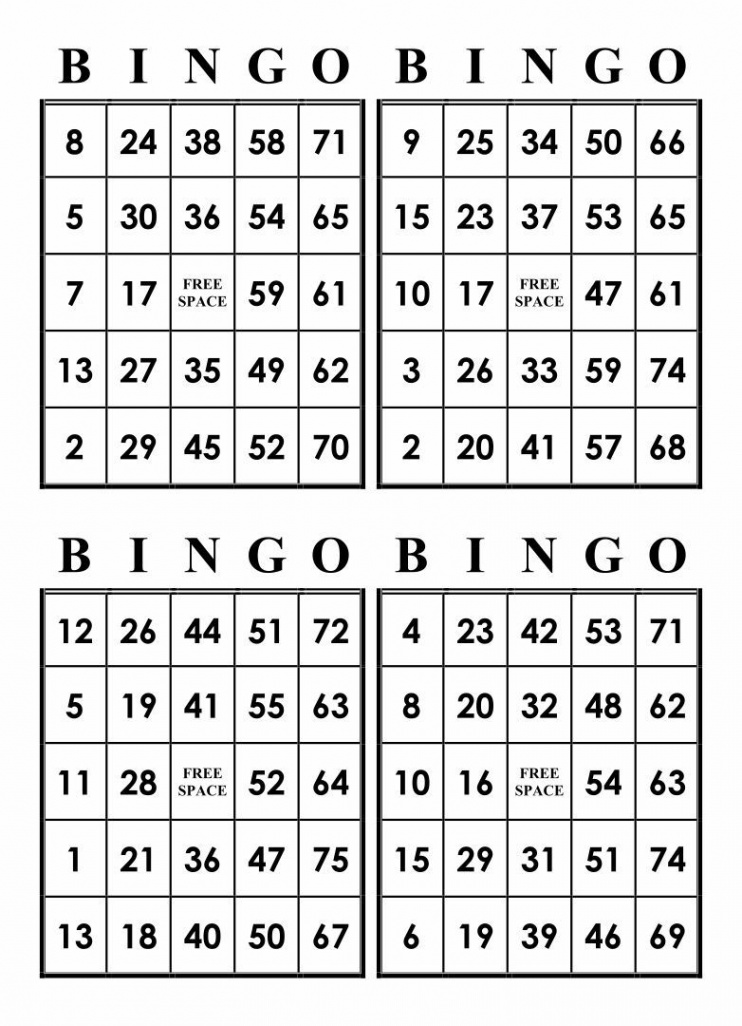 Printable Bingo Cards with Numbers  Free bingo cards, Bingo cards