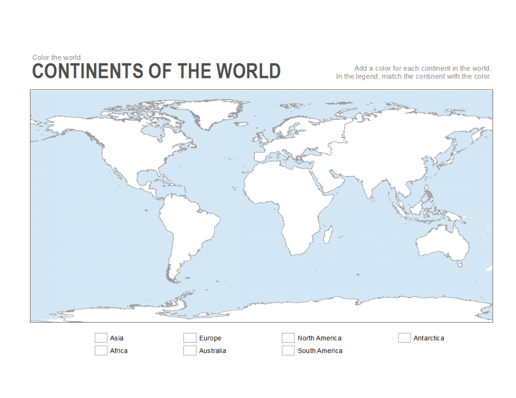 Printable Blank Maps for Coloring - ALL ESL