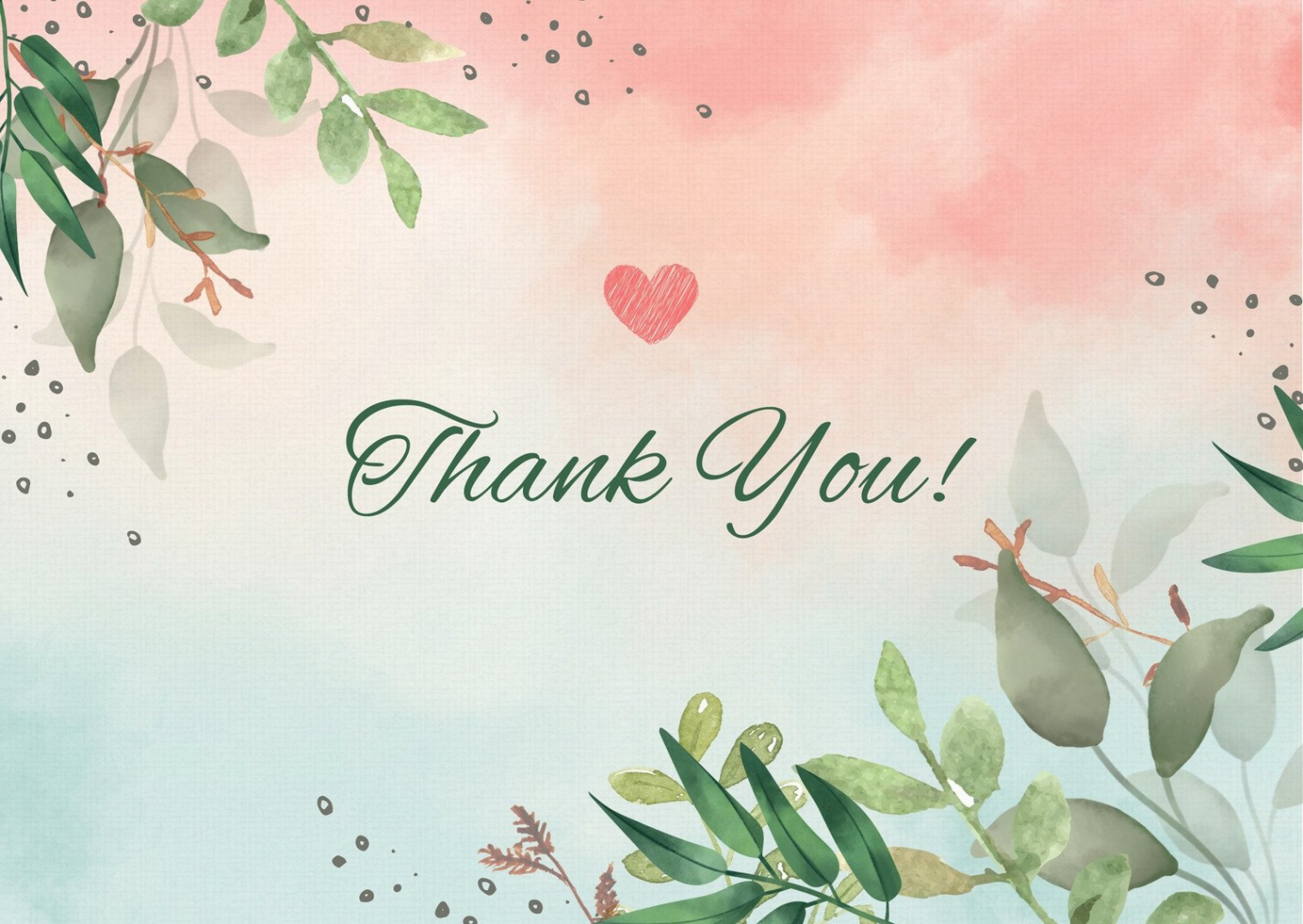 Printable, customizable thank you card templates  Canva