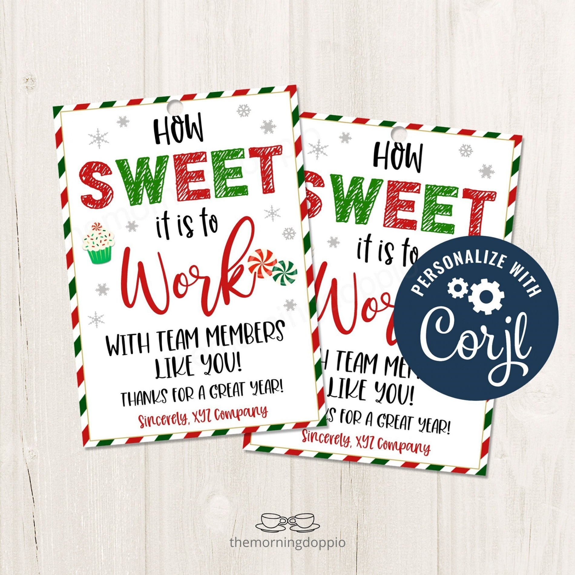 Printable/editable How Sweet It is to WORK With Team Members - Etsy