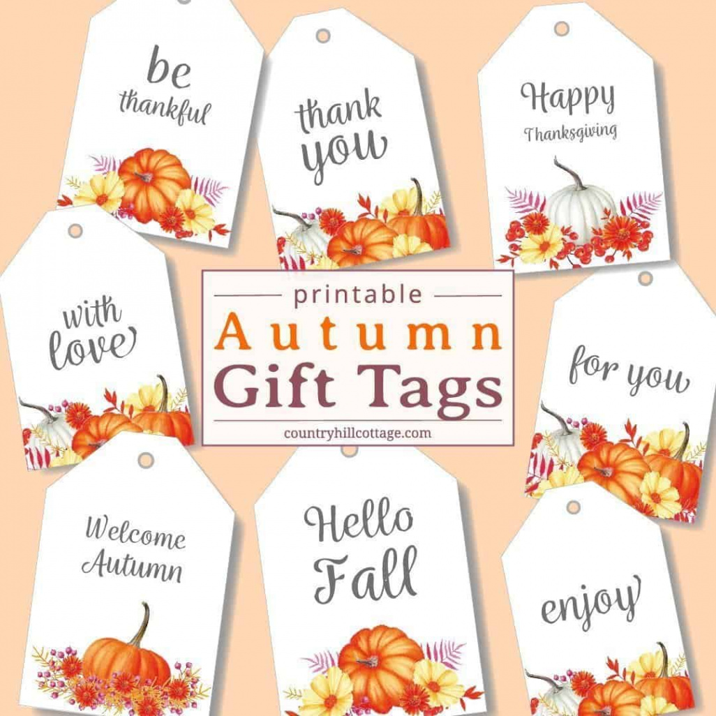 Printable Fall Gift Tags - Download Free Autumn Gift & Favor Tags