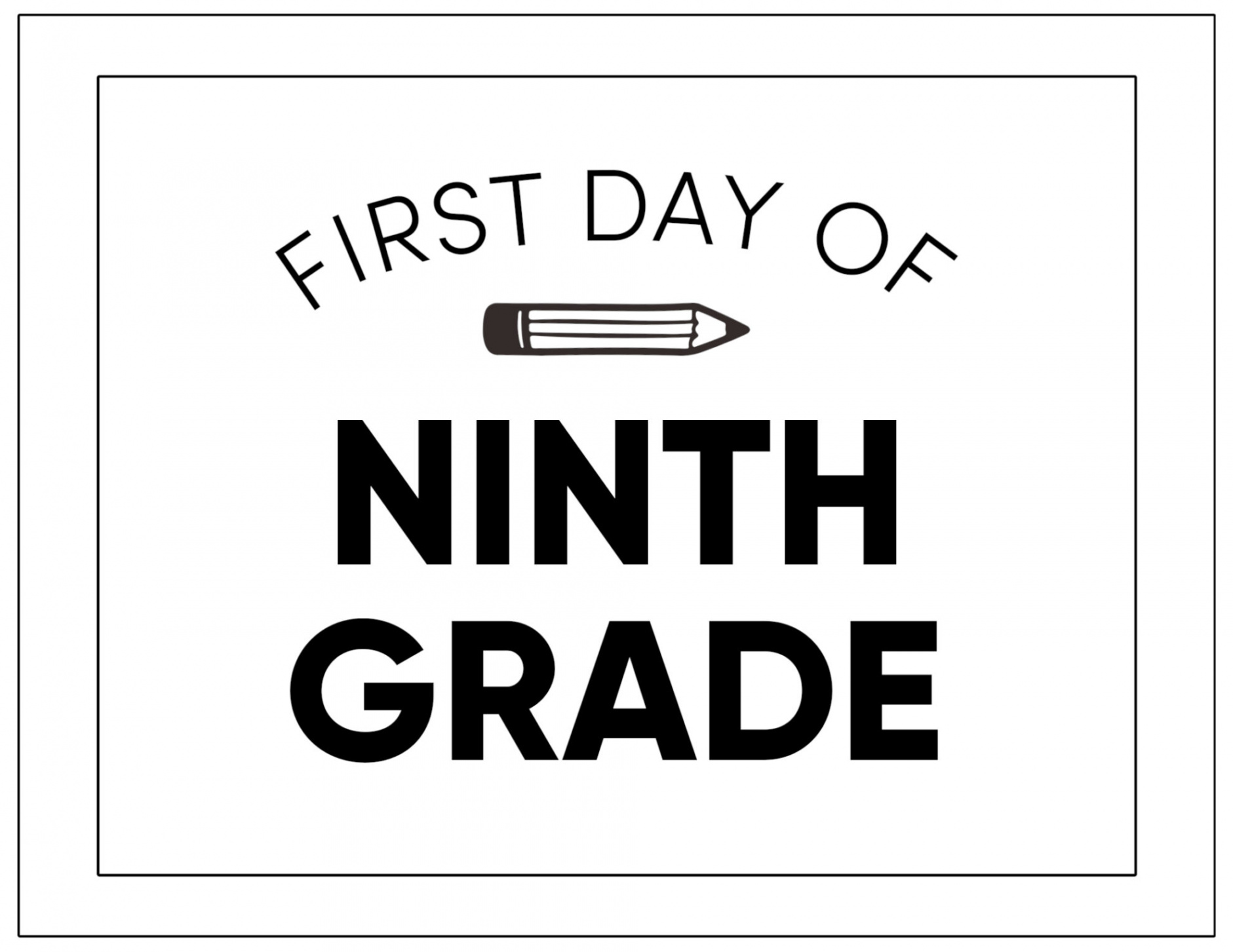 Printable First Day of School Signs - Paper Trail Design