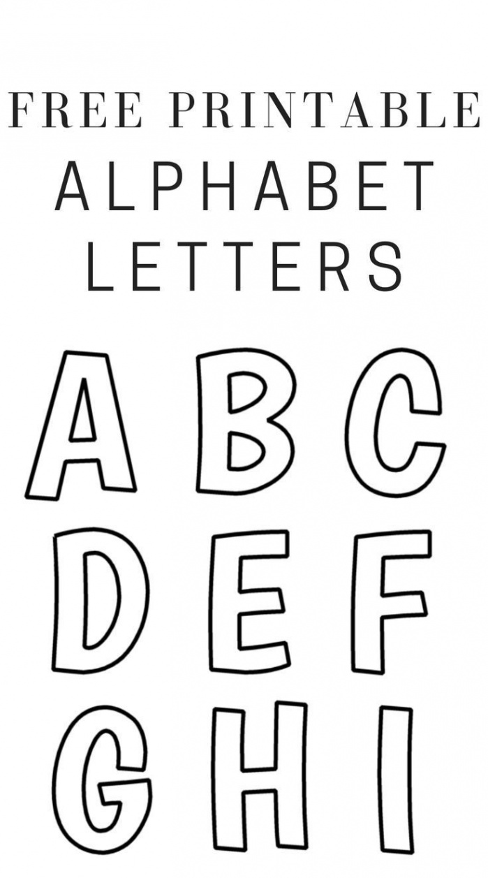 Printable Free Alphabet Templates  Free printable alphabet