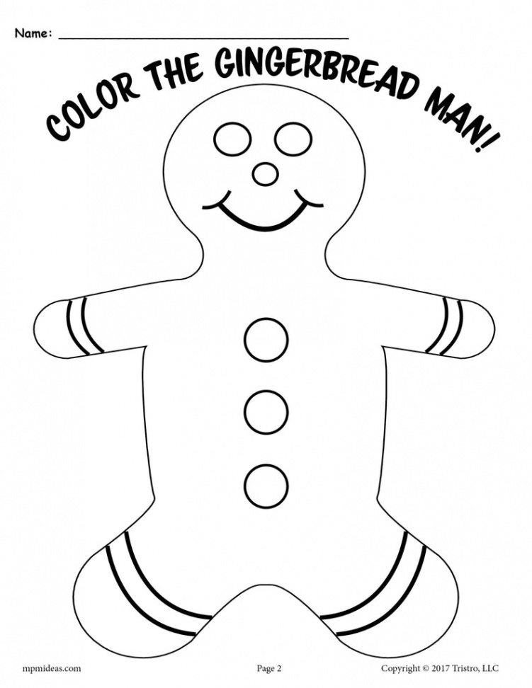 Printable Gingerbread Man Activities! – SupplyMe