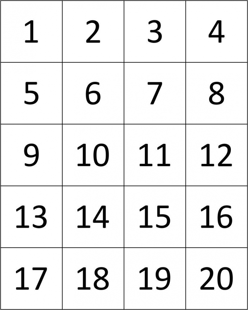 Printable+Number+Cards+-  Printable numbers, Printable flash