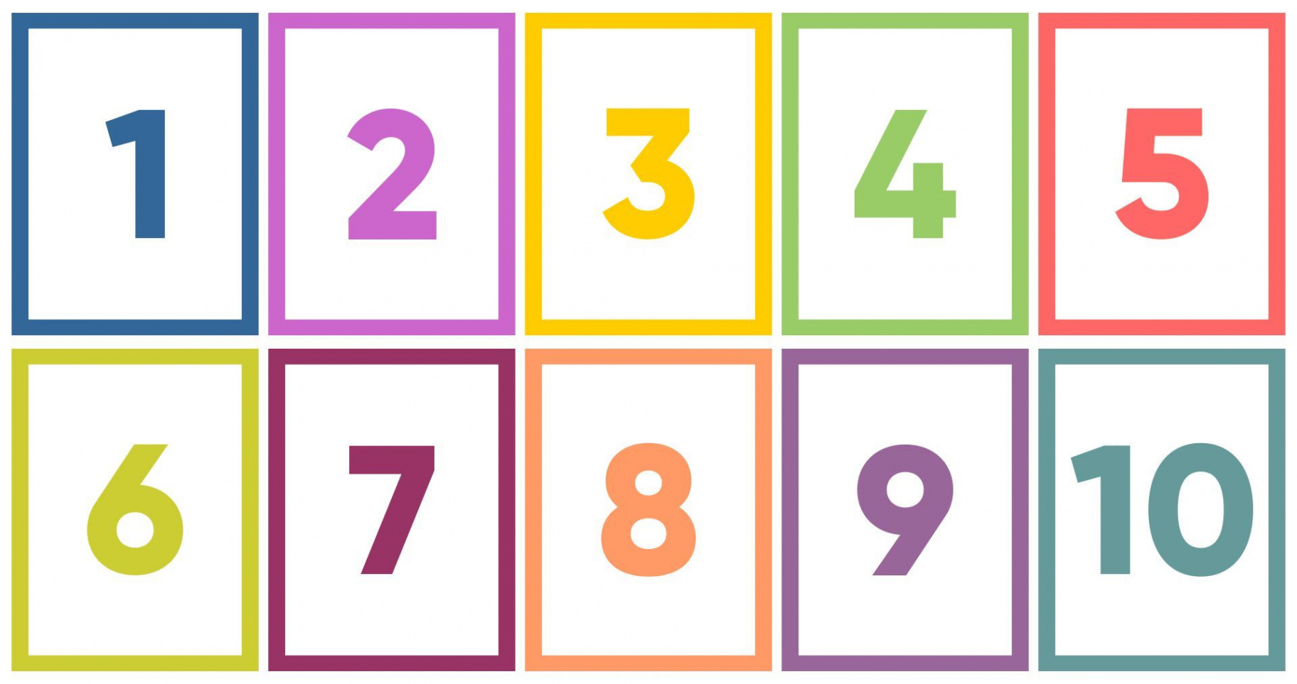 Printable Number Flash Cards -0  Printable numbers, Flashcards