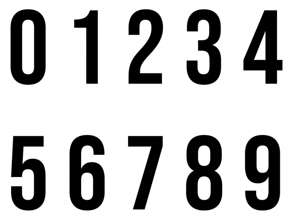 Printable Numbers    Printable numbers, Free printable numbers