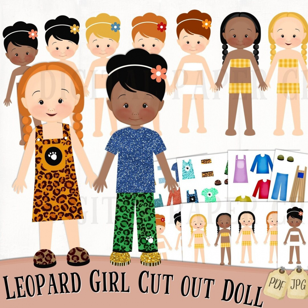 Printable Paper Doll Digital Dolls Hair Multicultural - Etsy Australia