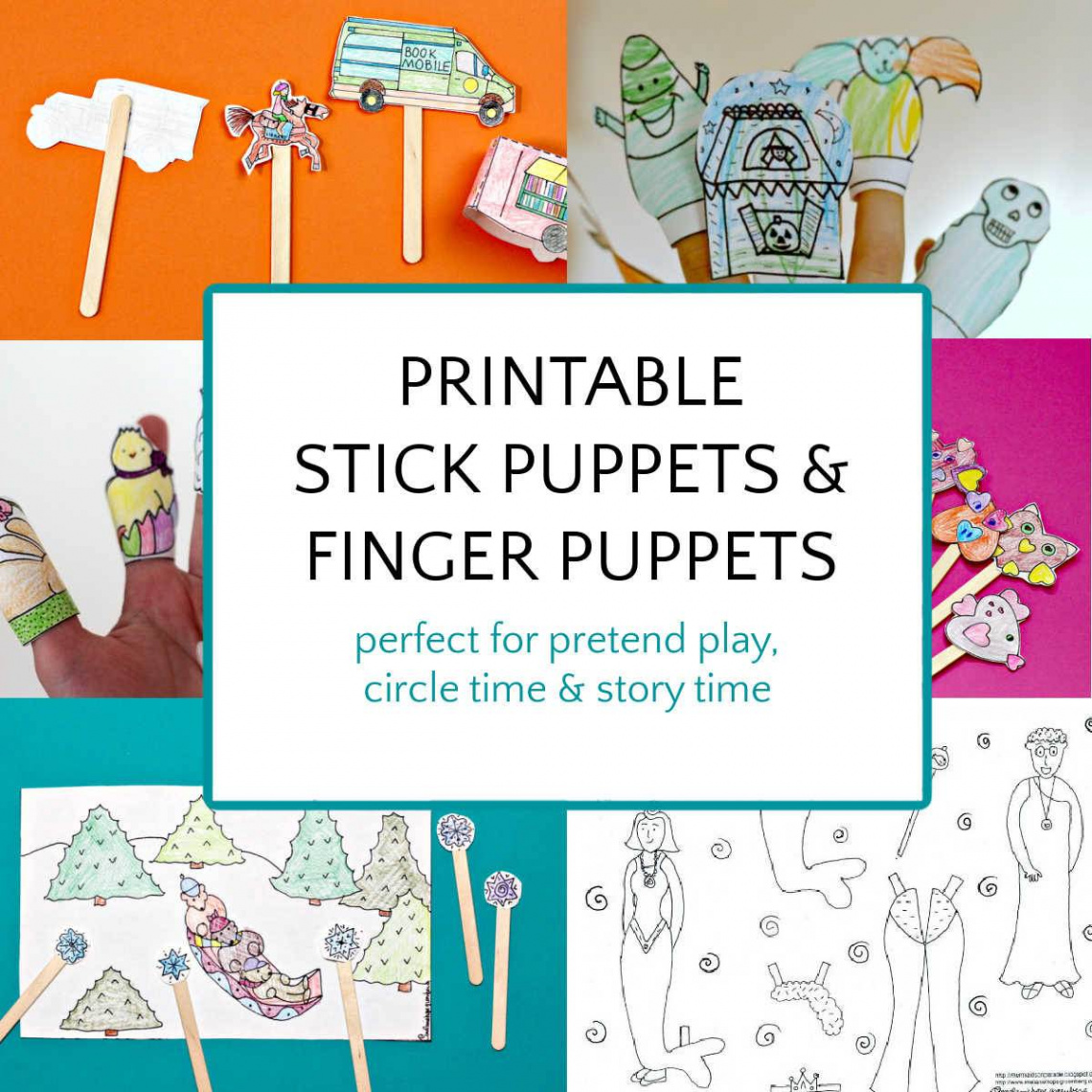 Printable Puppets for Kids that Enhance Learning!