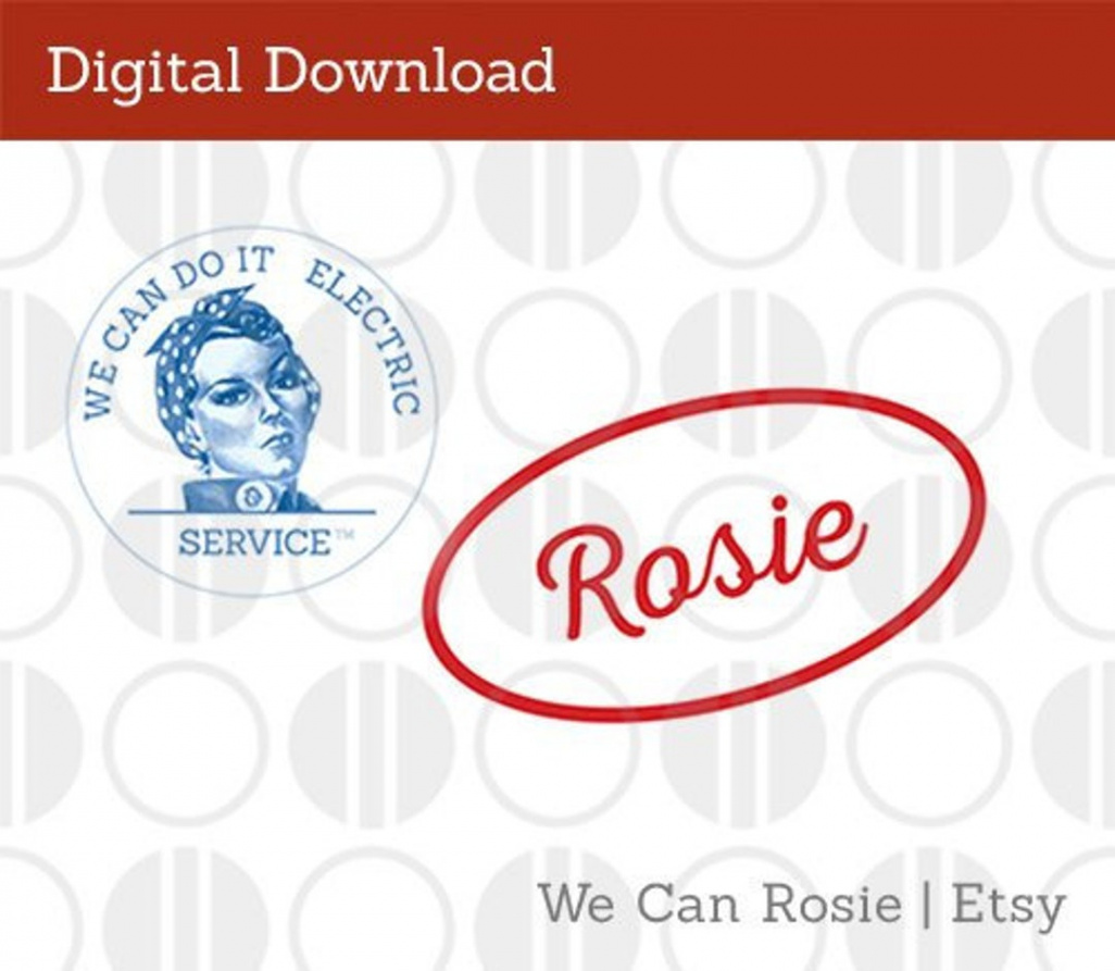 Printable Rosie the Riveter Pin and Patch LAST MINUTE - Etsy