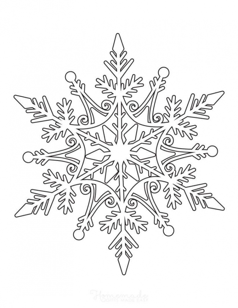 Printable Snowflake Coloring Pages for Adults - Happier Human