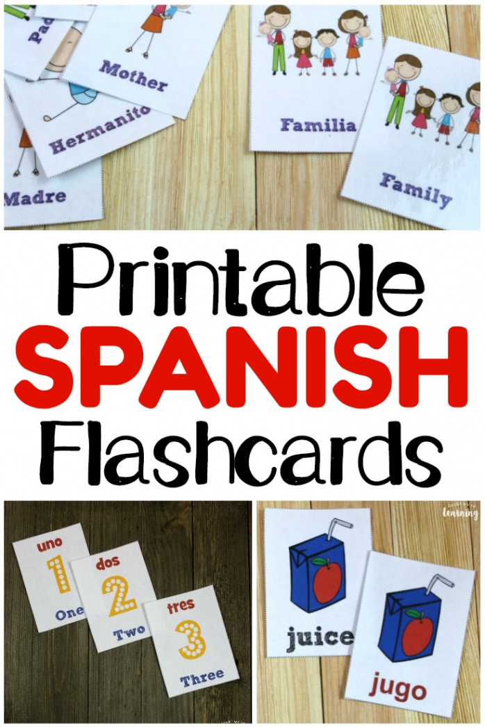 Printable Spanish Flashcards - Look! We