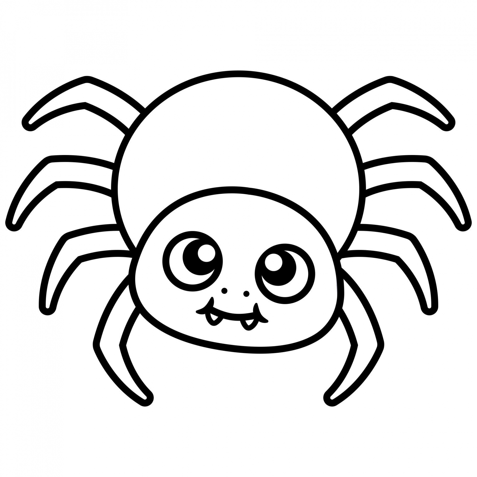 Printable Spider Coloring Pages  Spider coloring page, Free