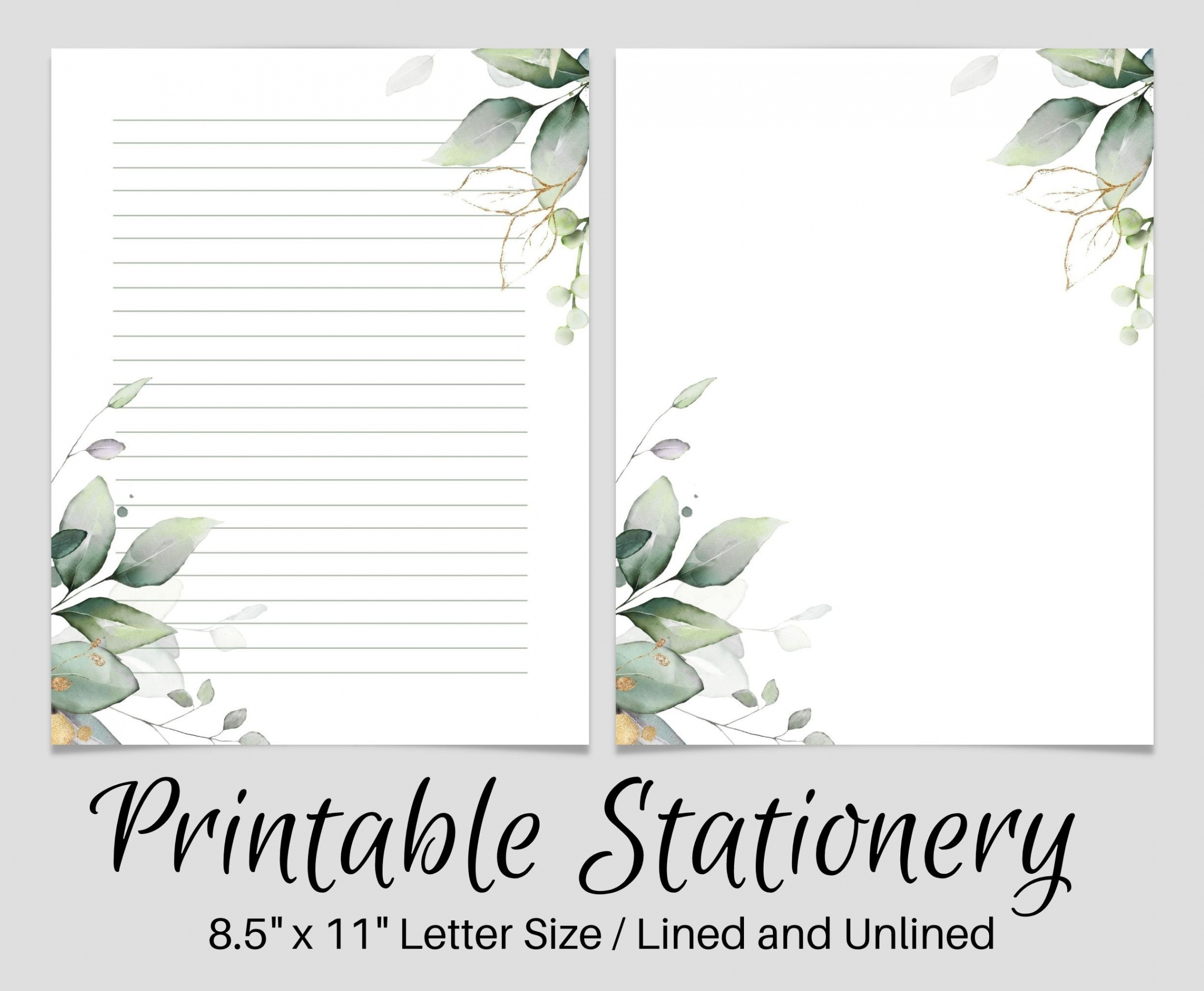 Printable Writing Paper PRINTABLE Stationery Printable Stationary