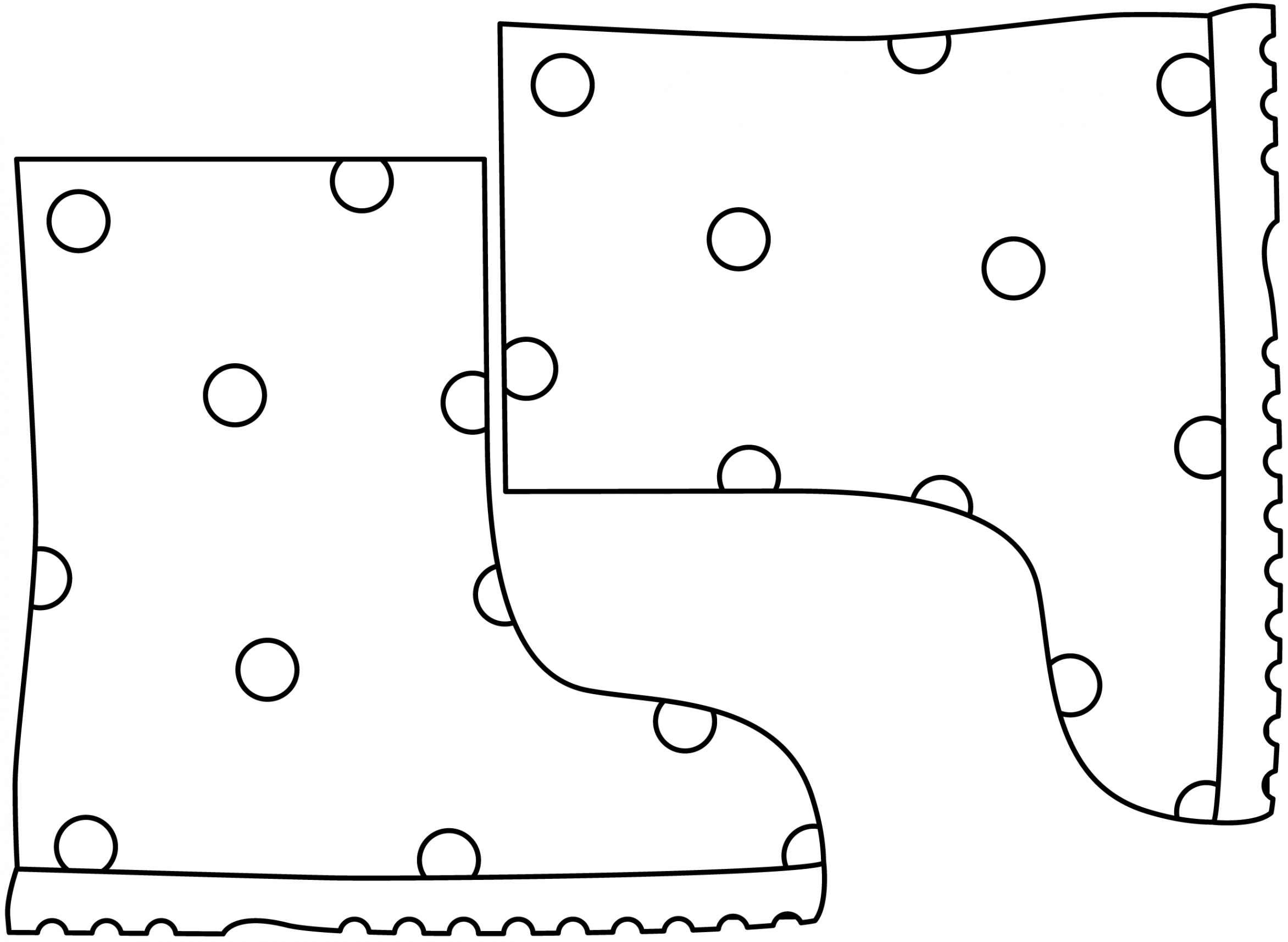 Rain Boots Printable Template  Free Printable Papercraft Templates