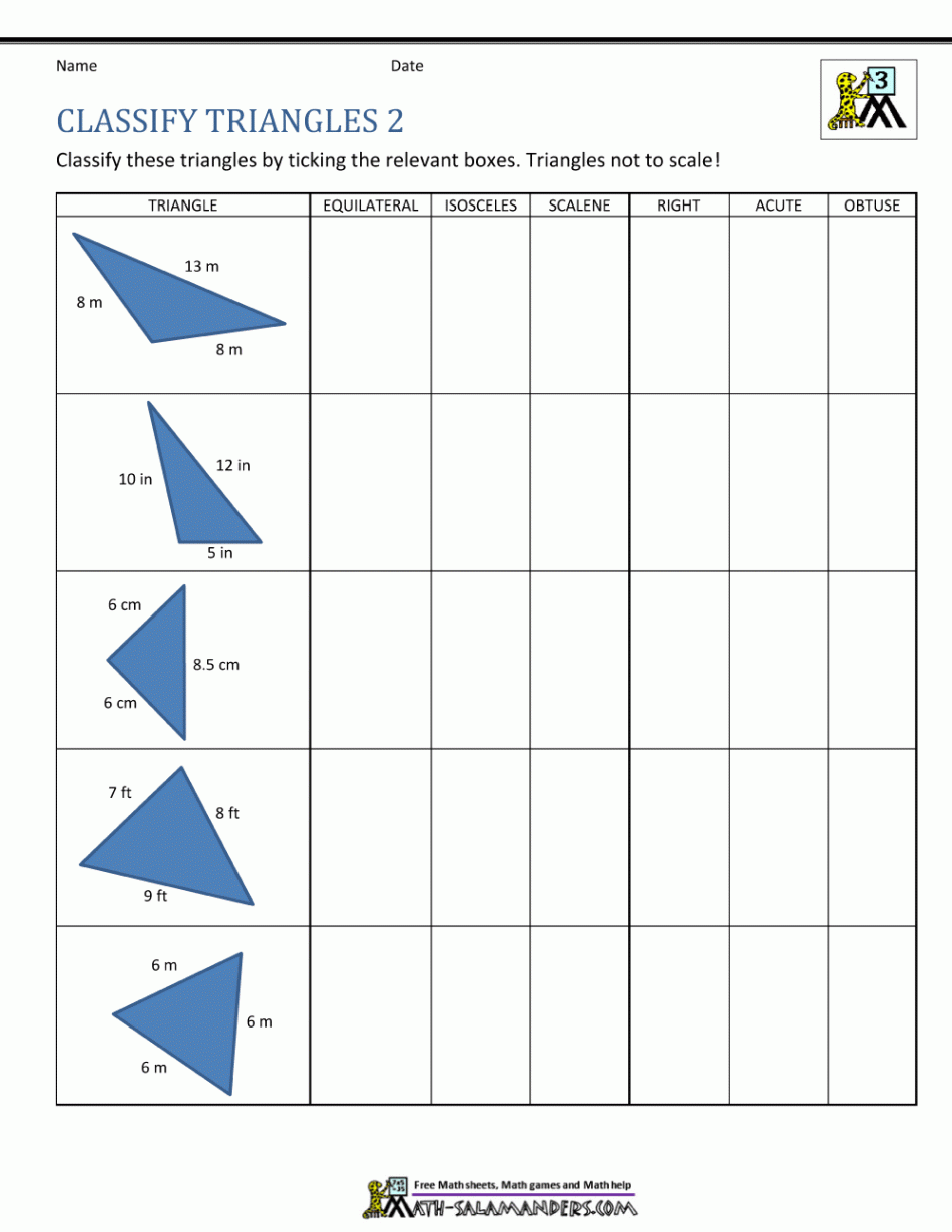 rd Grade Geometry Worksheets