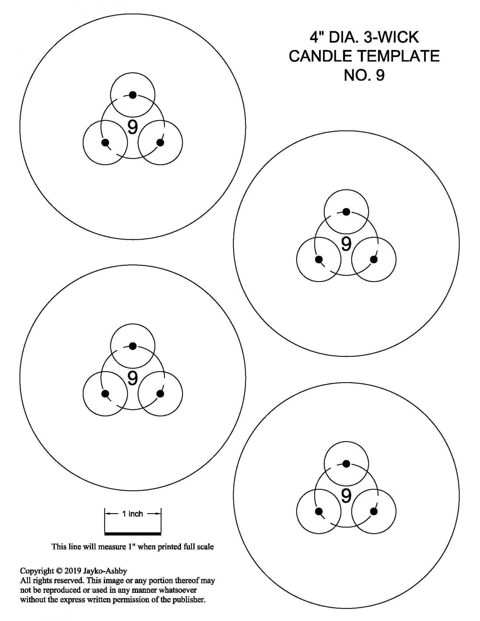 Round -wick Candle Wick Centering Template - Etsy