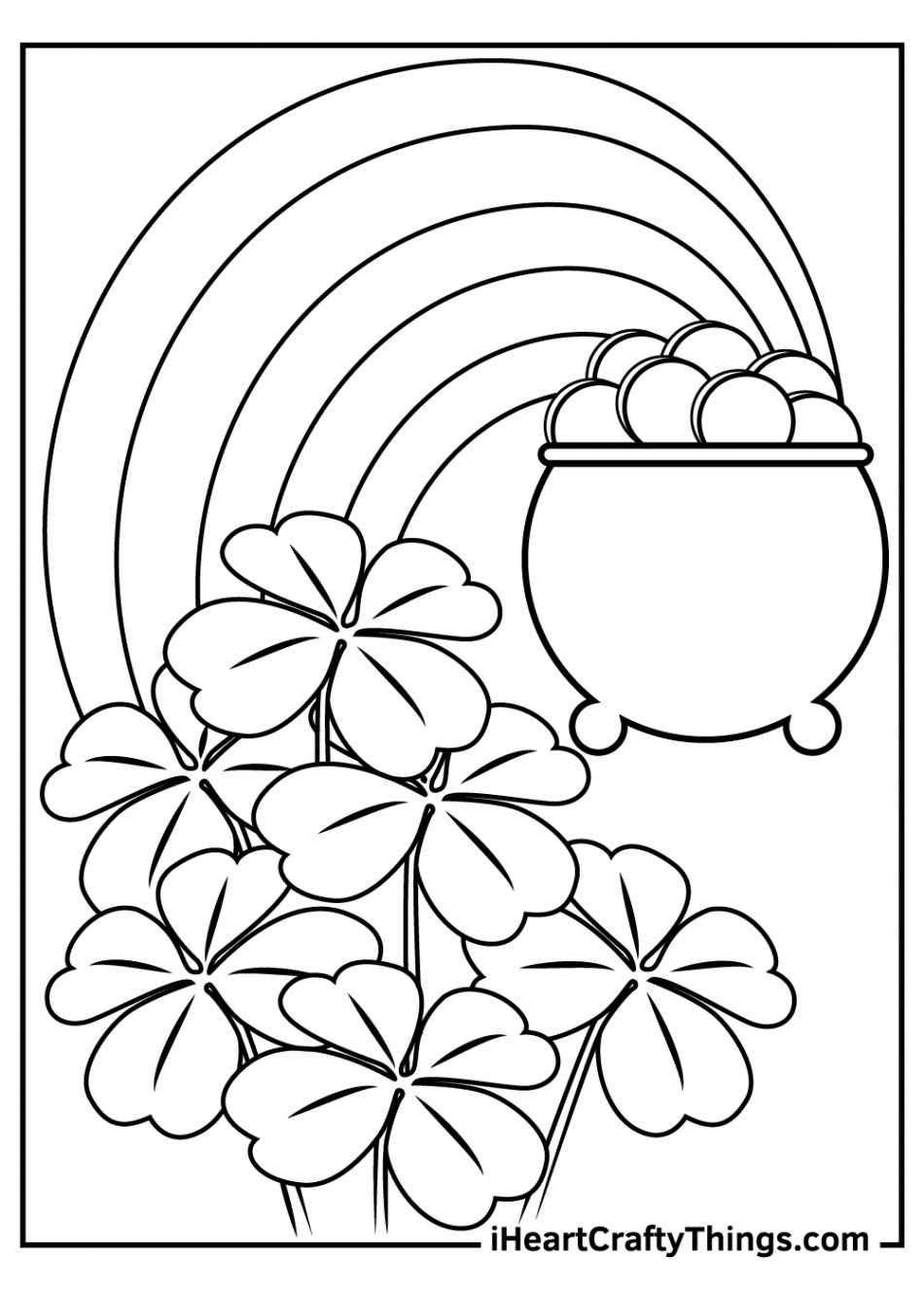 Shamrock Coloring Pages (Updated )