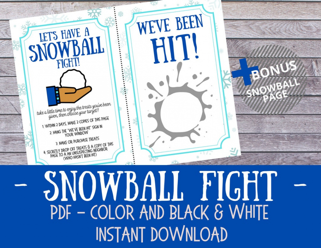 SNOWBALL FIGHT You