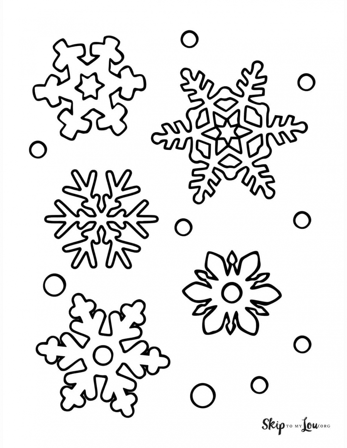 Snowflake Coloring Pages  Skip To My Lou