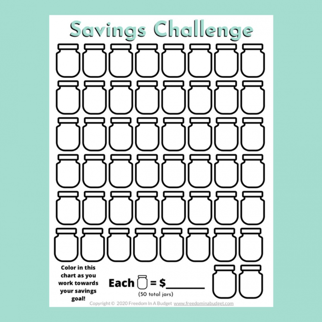 Spar Challenge Printable Ersparnis Challenge Tracker PDF - Etsy