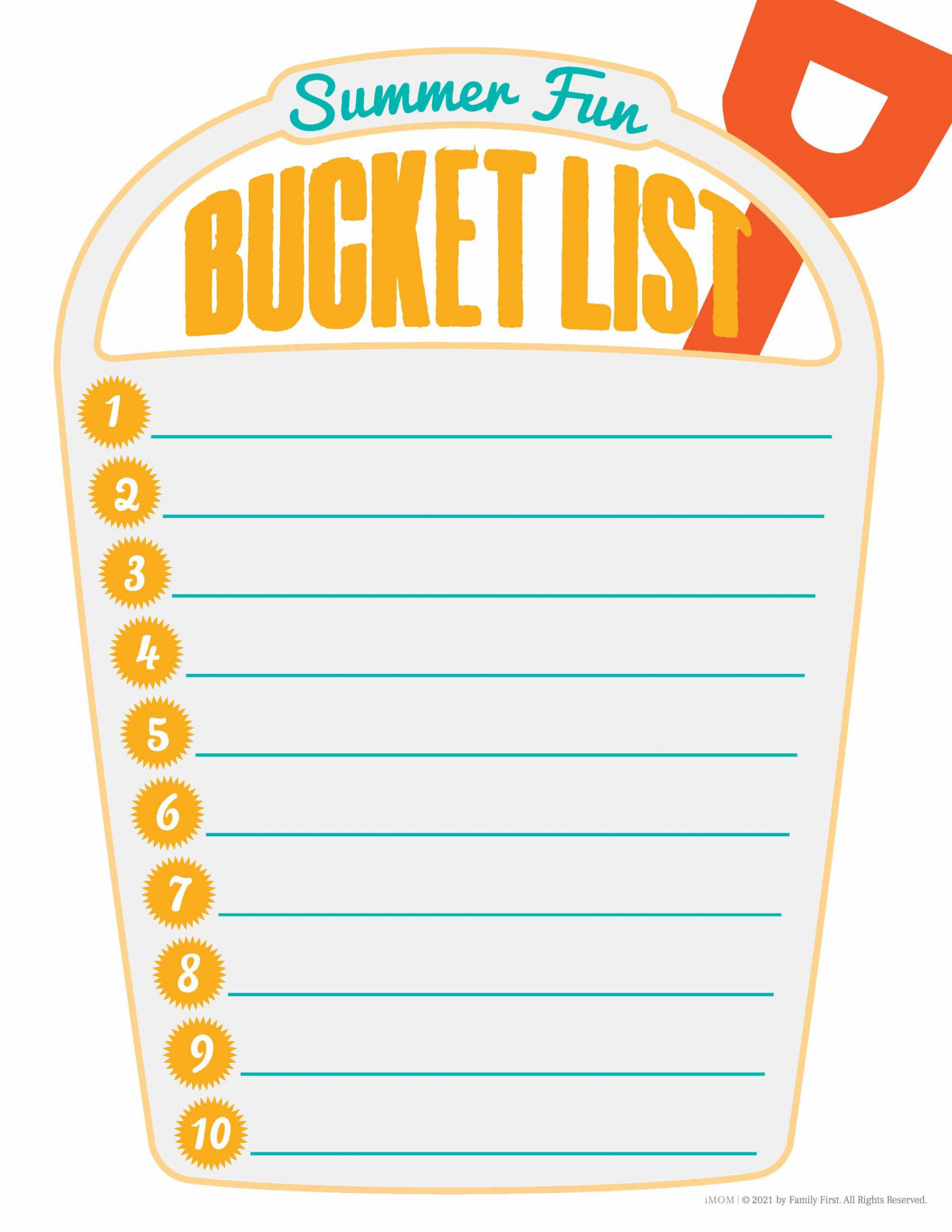 Summer Bucket List - iMOM