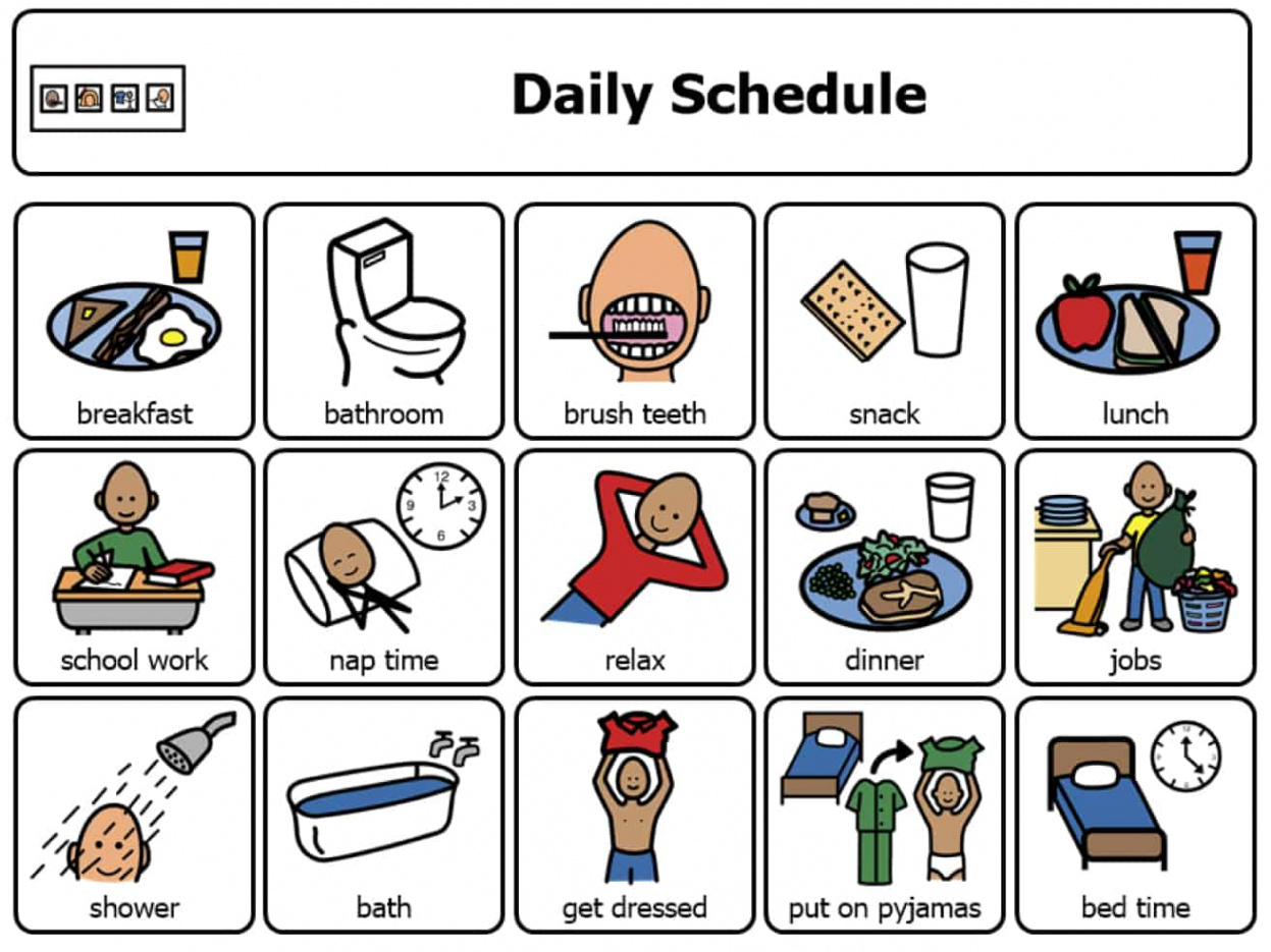 Supporting autistic children using a visual scheduling tool - THE