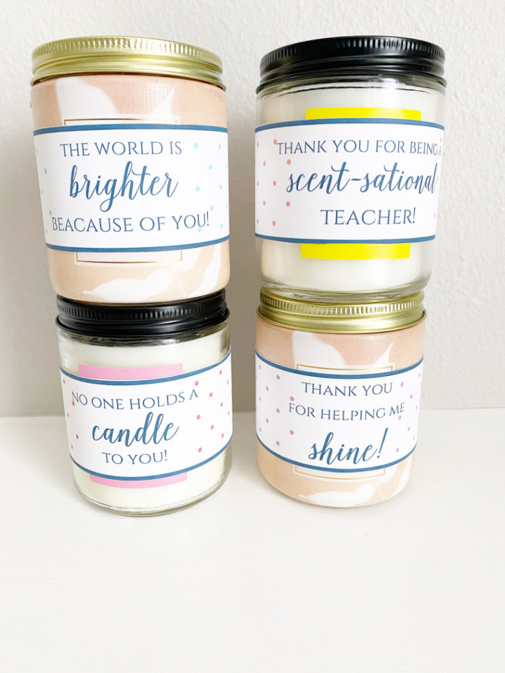 Teacher Appreciation Candle Wraps - Leah With Love