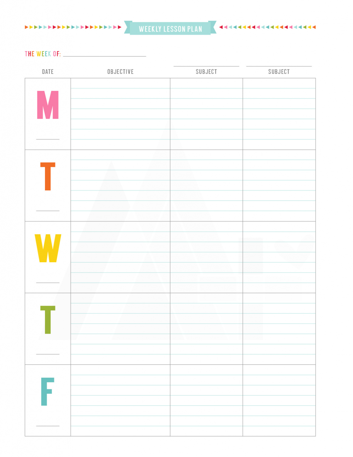 TEACHER PLANNER • Miss Tiina