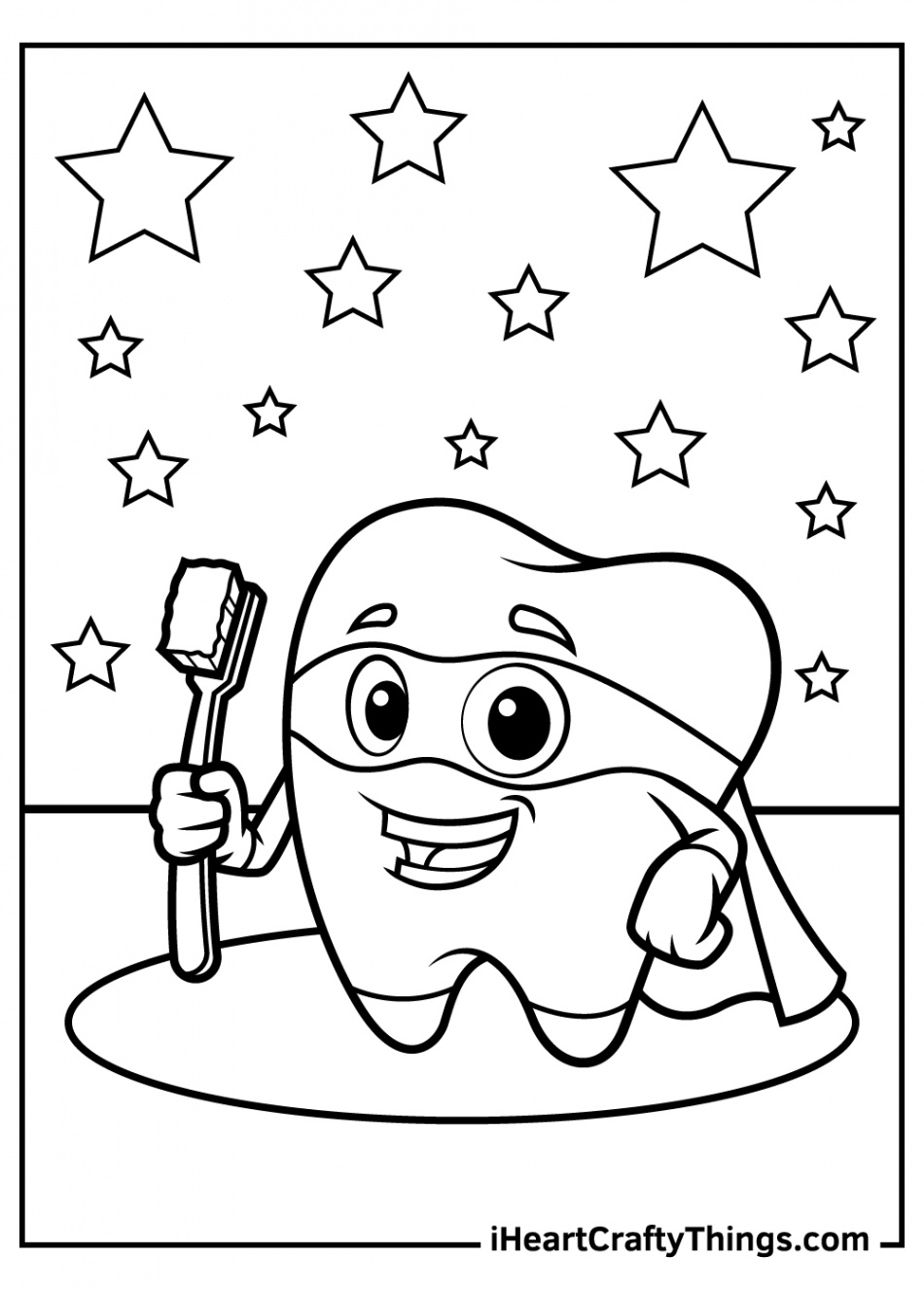 Tooth Coloring Pages (% Free Printables)