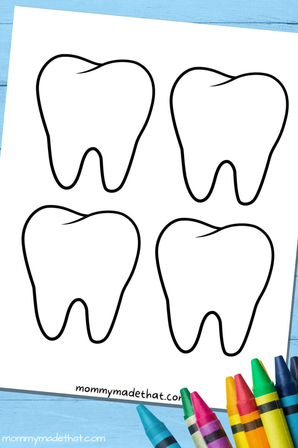 Tooth Templates (Free Printable Outlines!)