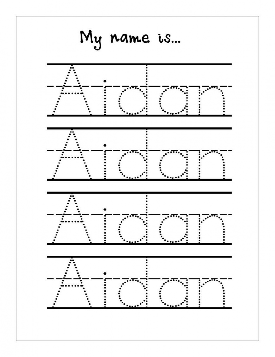 Trace Your Name Worksheets  Activity Shelter  Name tracing