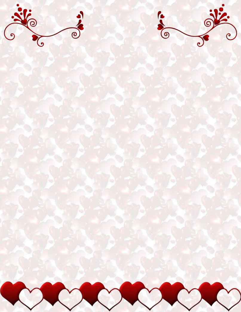 Valentines Day Stationery Theme Page